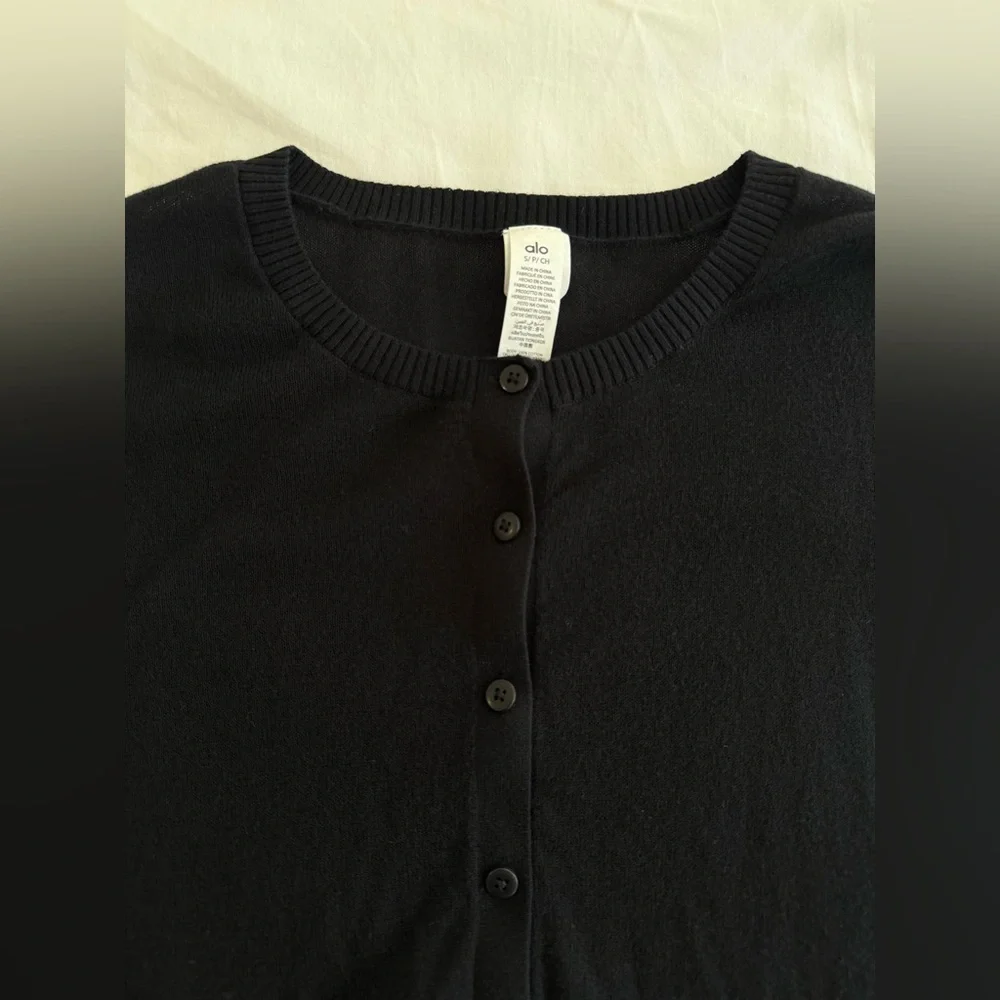 Alo yoga Supernatural Sweater Cardigan - Black - Picture 7 of 9